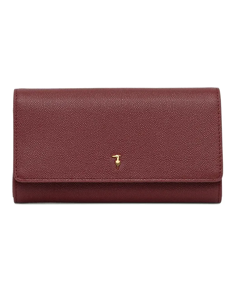 Trussardi logo-plaque wallet - Rot Rot