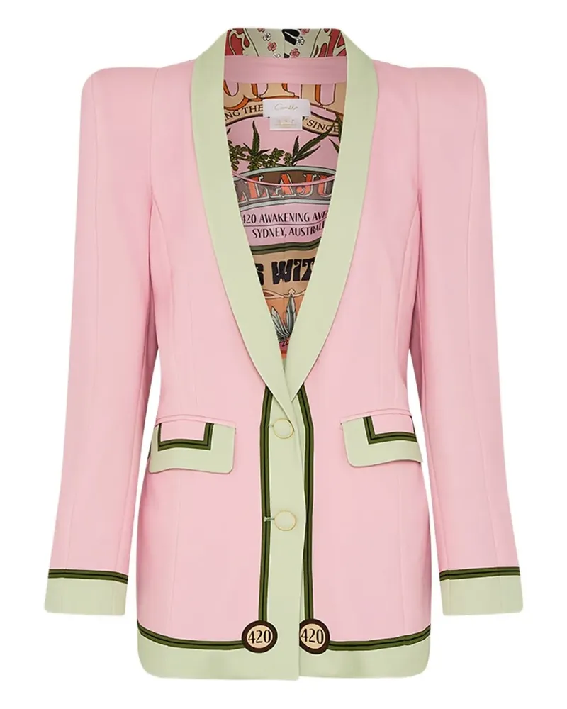 Camilla Lets Chase Rainbows blazer - Rosa Rosa