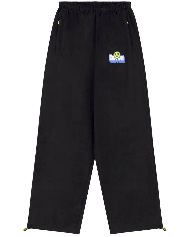 BARROW Jogginghose mit Logo-Applikation - Schwarz Schwarz