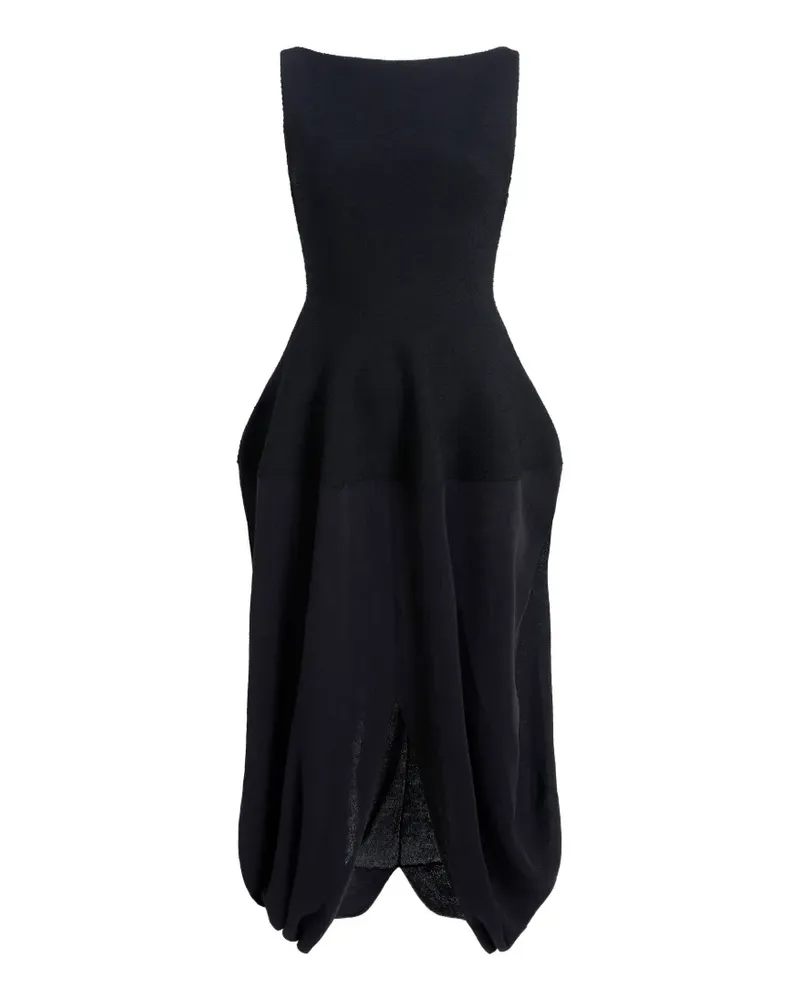 Proenza Schouler Sukki dress in draped viscose - Schwarz Schwarz