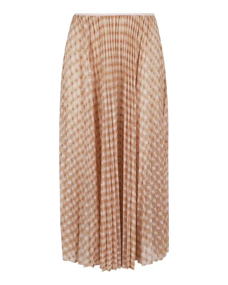 forte_forte pleated midi skirt - Nude Nude