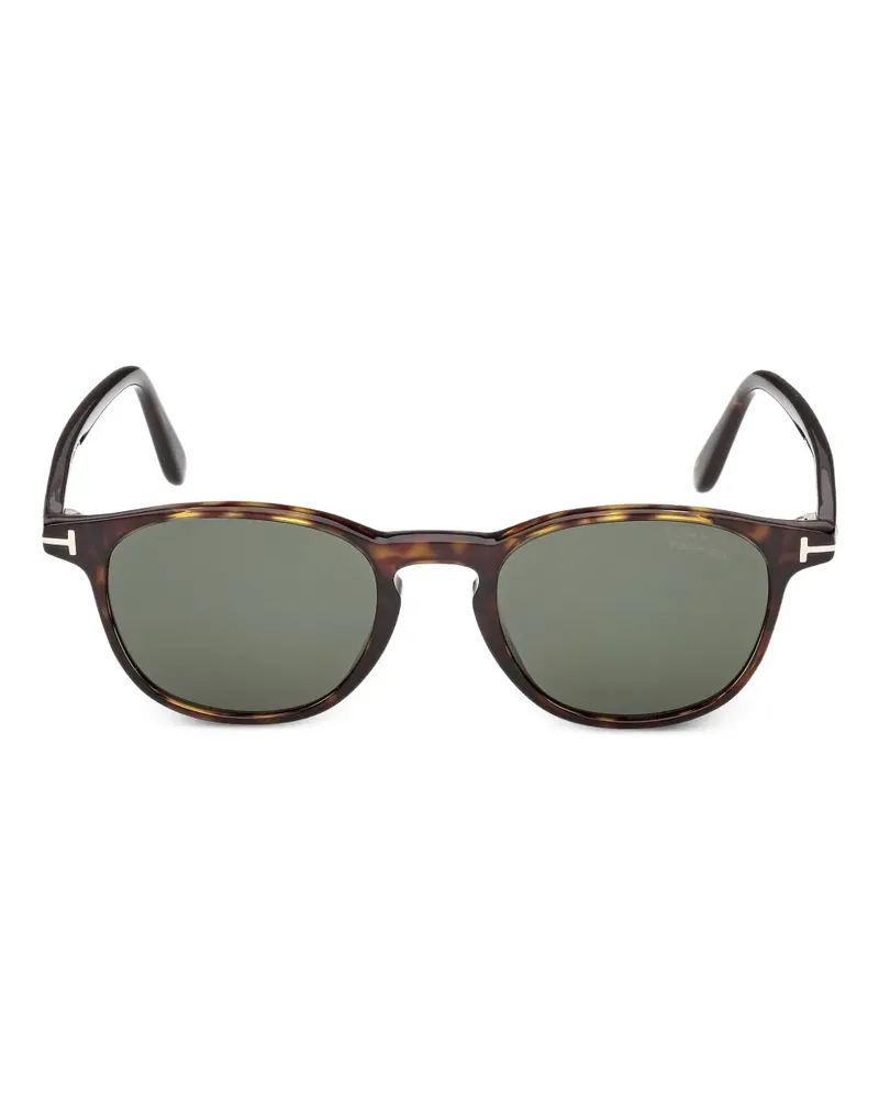 Tom Ford Sonnenbrille mit rundem Gestell - Braun Braun