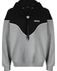 Versace Hoodie mit Logo-Print Schwarz