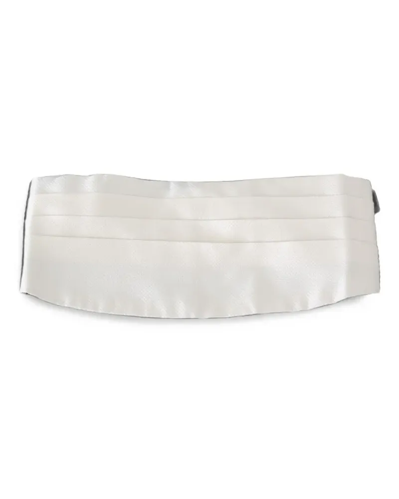 Dolce & Gabbana Kummerbund aus Seide - Weiß Weiß