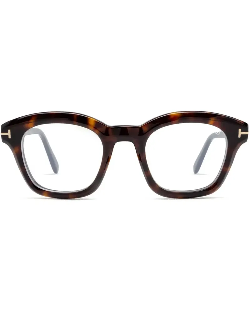 Tom Ford Brille mit eckigem Gestell - Braun Braun