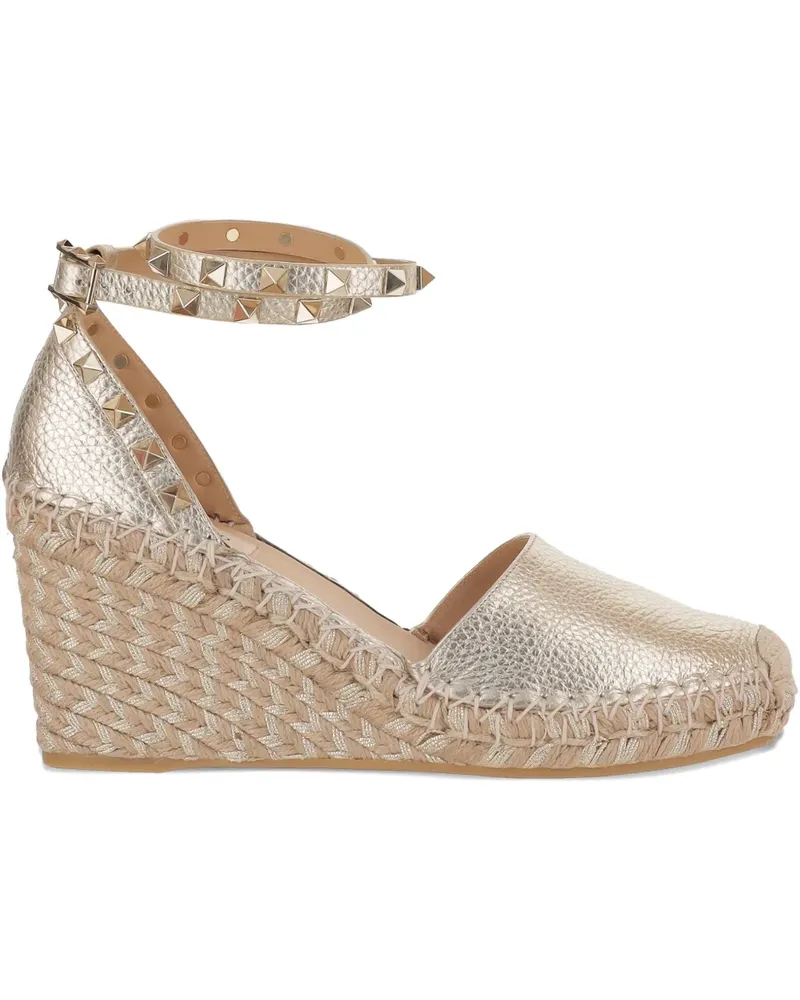Valentino Garavani Rockstud espadrilles - Gold Gold