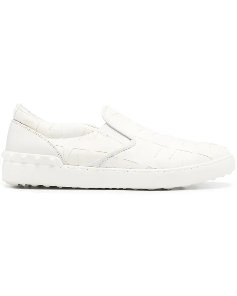 Valentino Garavani Canvas-Sneakers mit Sterne-Jacquard - Weiß Weiß