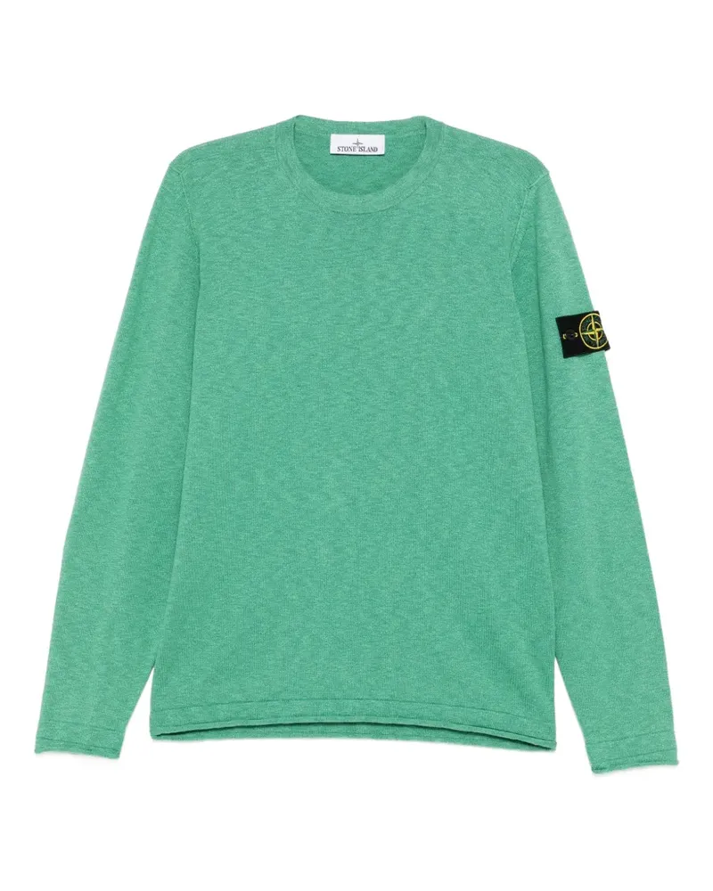Stone Island Pullover mit Logo-Patch - Grün Grün