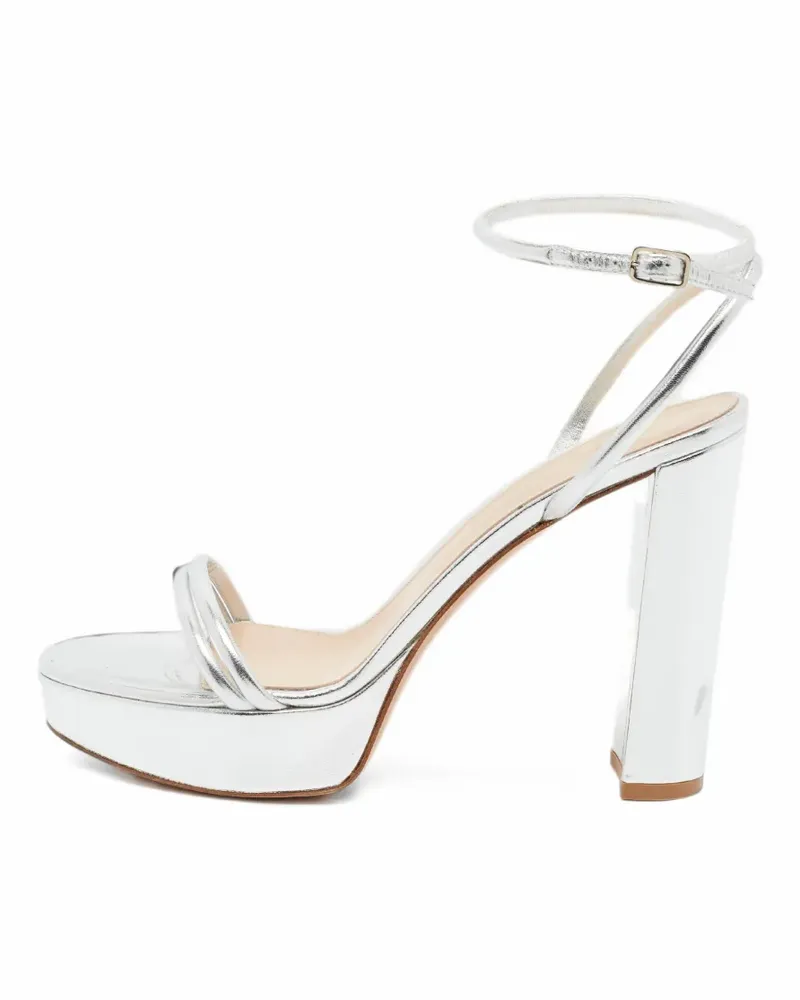 Gianvito Rossi Sandalen mit Knöchelriemen - Silber Silber