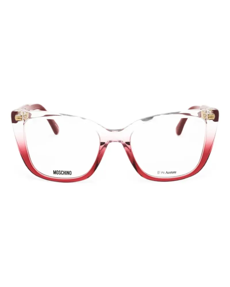 Moschino cat-eye frame glasses - Rot Rot