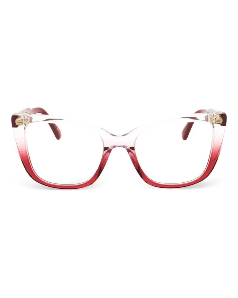 Moschino Brille mit Cat-Eye-Gestell - Rot Rot