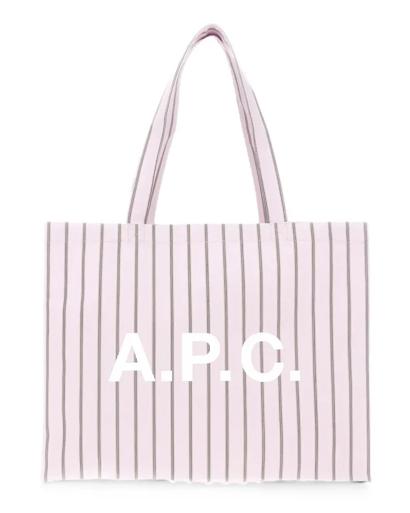 A.P.C. Diane Shopper mit Logo-Print - Rosa Rosa