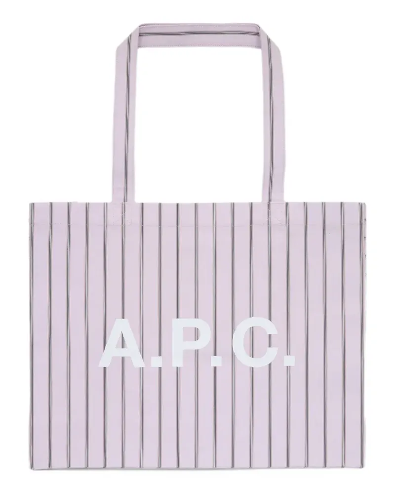 A.P.C. Diane Shopper mit Logo-Print - Rosa Rosa