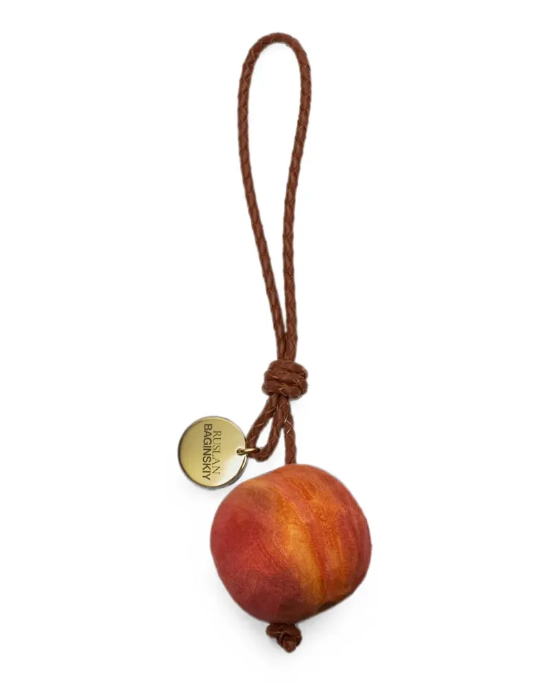 RUSLAN BAGINSKIY Peach bag charm - Rot Rot