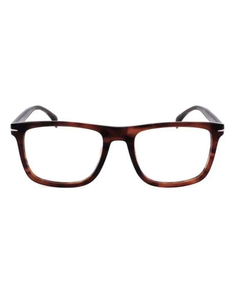 EYEWEAR by DAVID BECKHAM Brille mit eckigem Gestell - Braun Braun