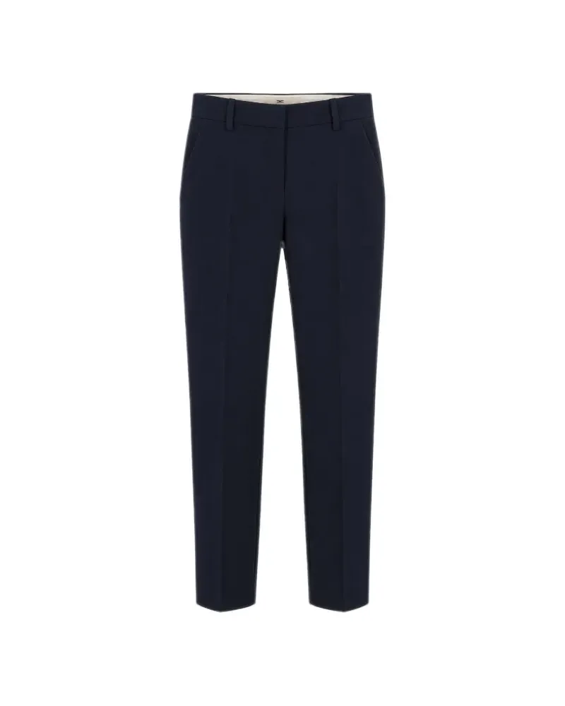 Elisabetta Franchi pressed-crease trousers - Blau Blau