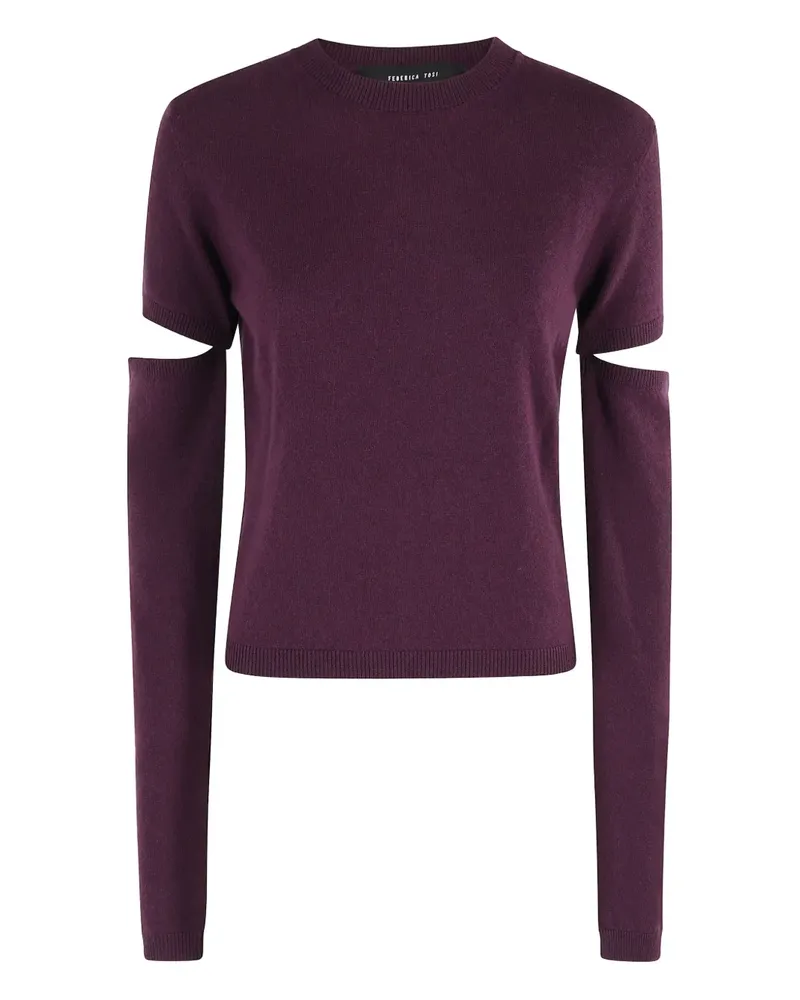 Federica Tosi Pullover mit Cut-Outs - Rot Rot