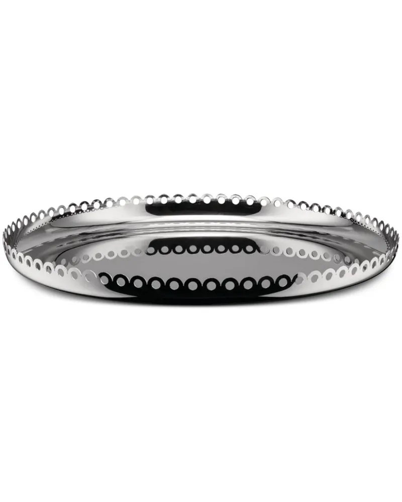 Alessi Edge Serviertablett (35cm) - Silber Silber