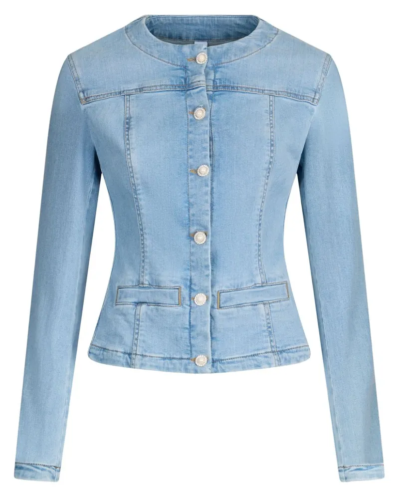Liu Jo Jeansjacke mit Knopfleiste - Blau Blau