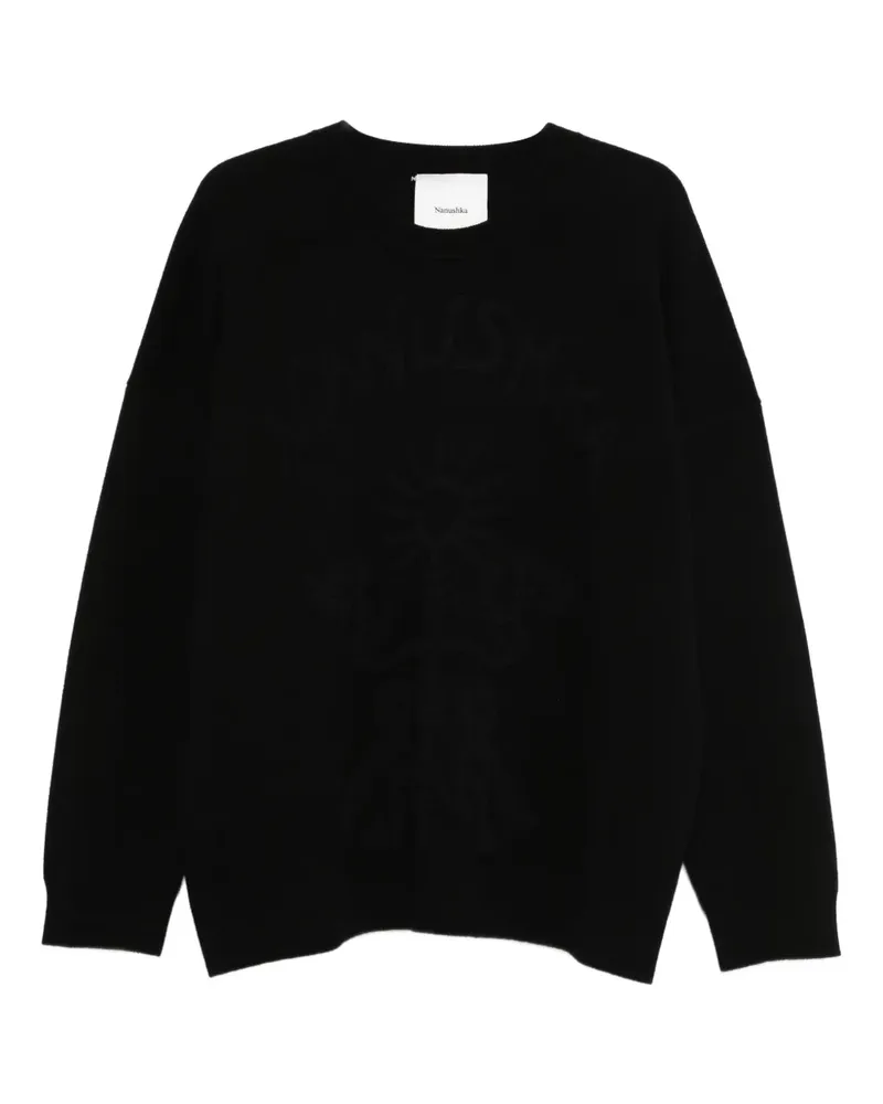 Nanushka Klassisches Sweatshirt - Schwarz Schwarz