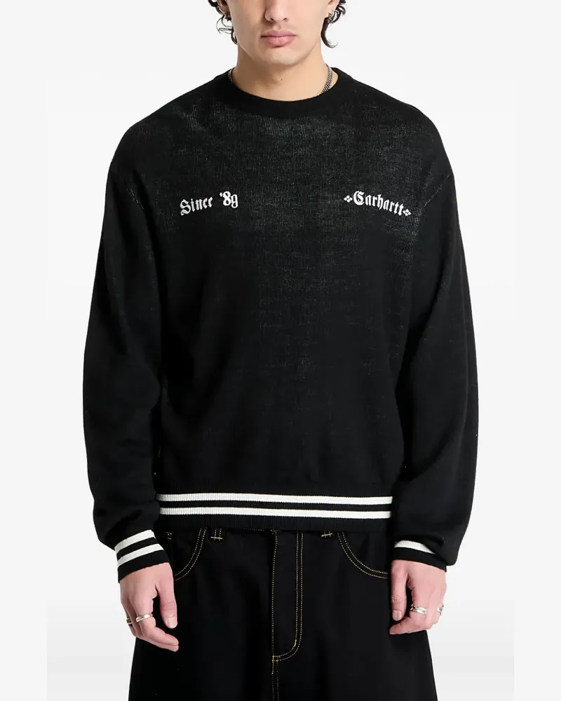 Carhartt WIP Pullover mit Logo-Stickerei - Schwarz Schwarz
