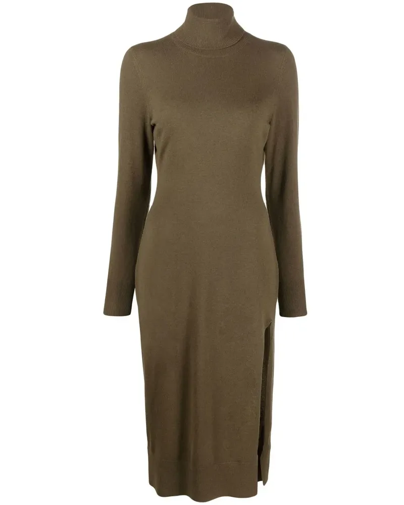 Michael Kors Gestricktes Kleid mit Rollkragen - Grün Grün