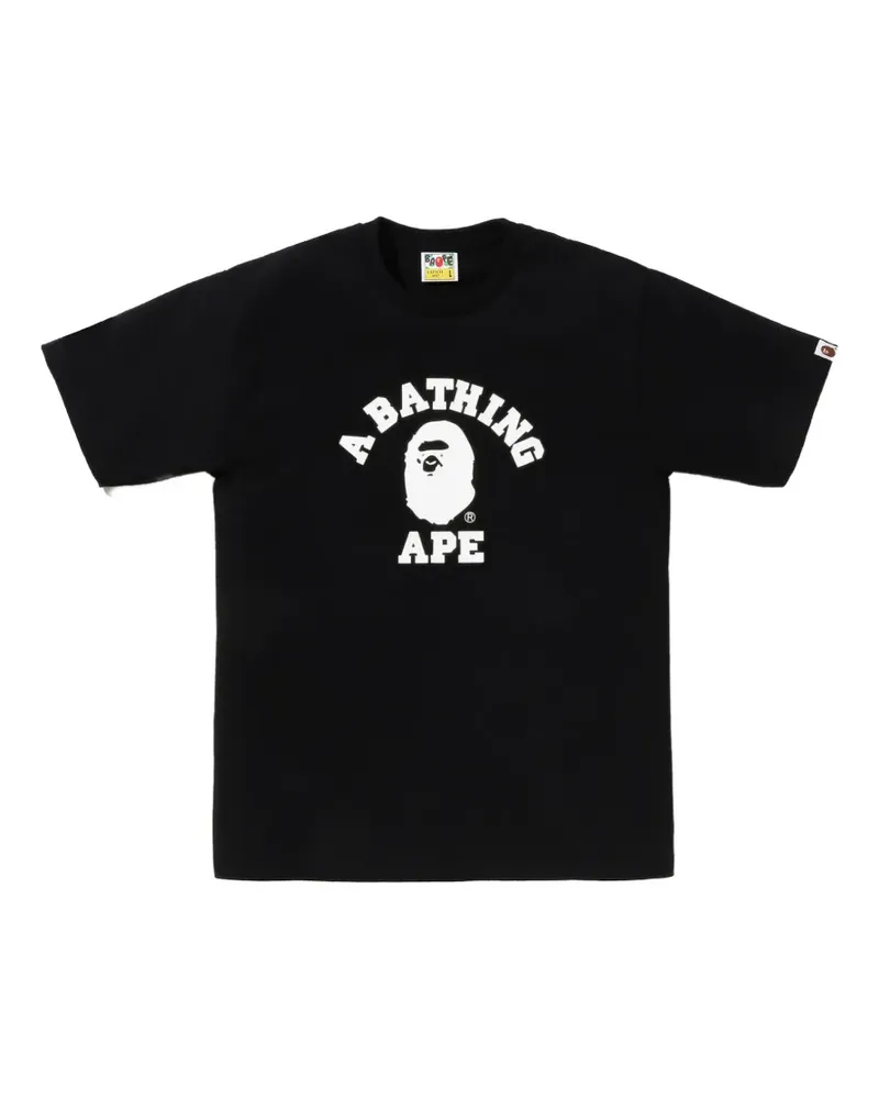 BAPE logo-print T-shirt - Schwarz Schwarz