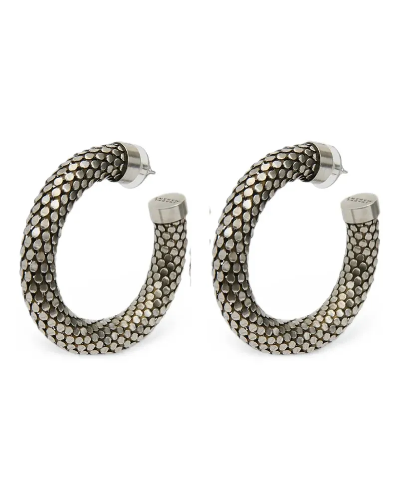 Isabel Marant Gaia mesh-effect hoop earrings - Silber Silber