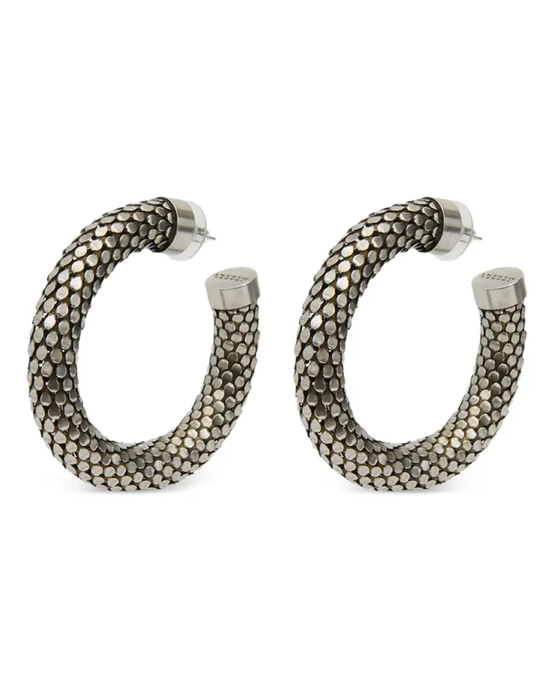 Isabel Marant Gaia Creolen mit Mesh-Effekt - Silber Silber