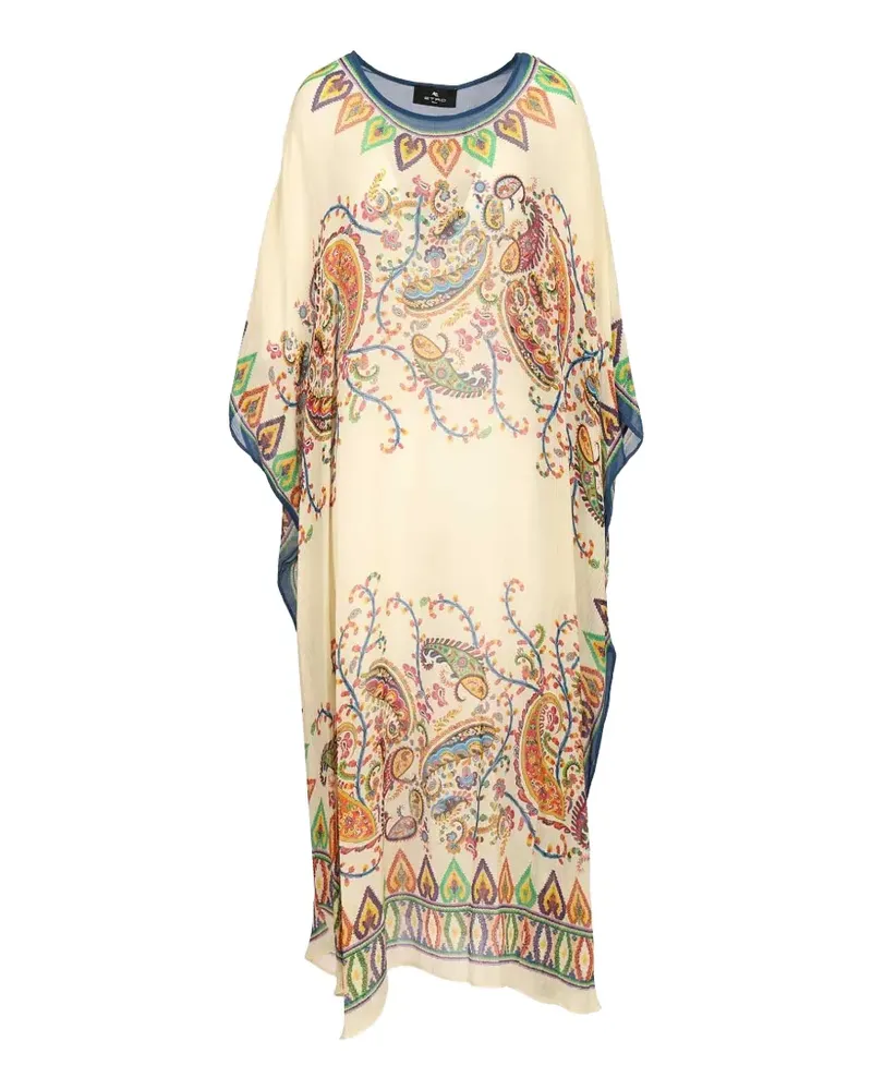 Etro paisley printed kaftan - Nude Nude
