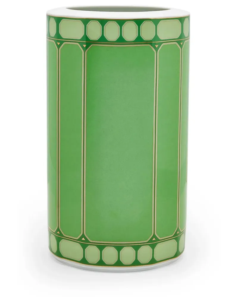 Rosenthal x Swarovski Große Signum Vase - Grün Grün