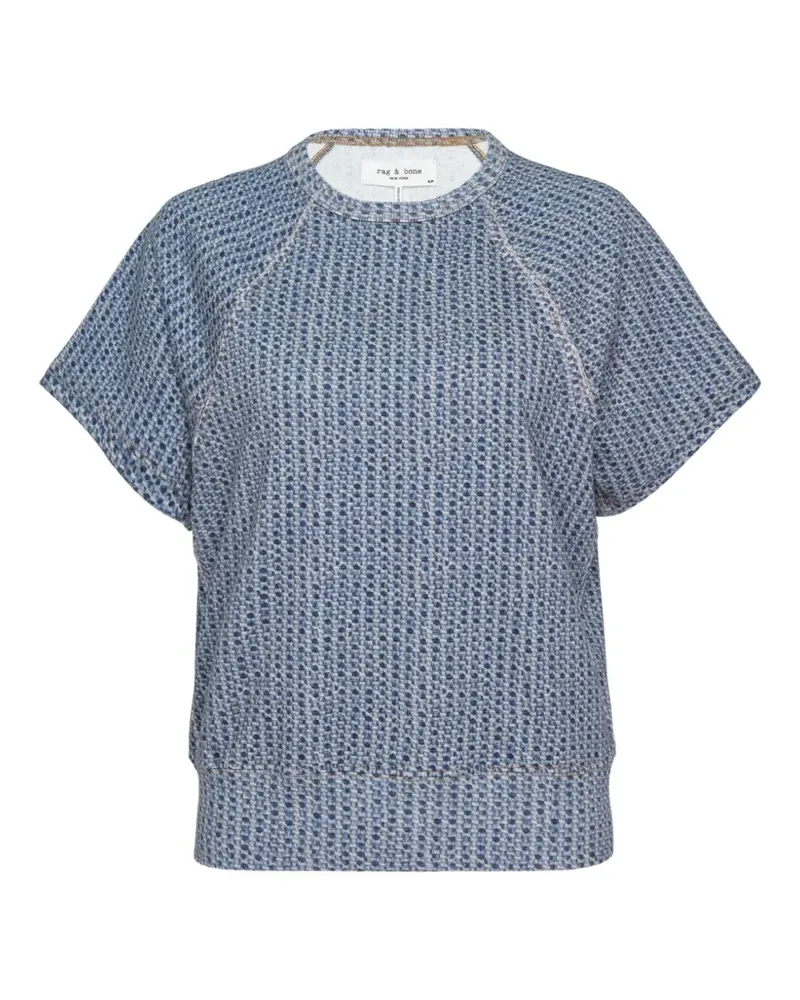 Rag & Bone Miramar short-sleeve sweater - Blau Blau