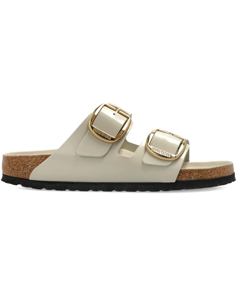 Birkenstock buckle leather sandals - Nude Nude