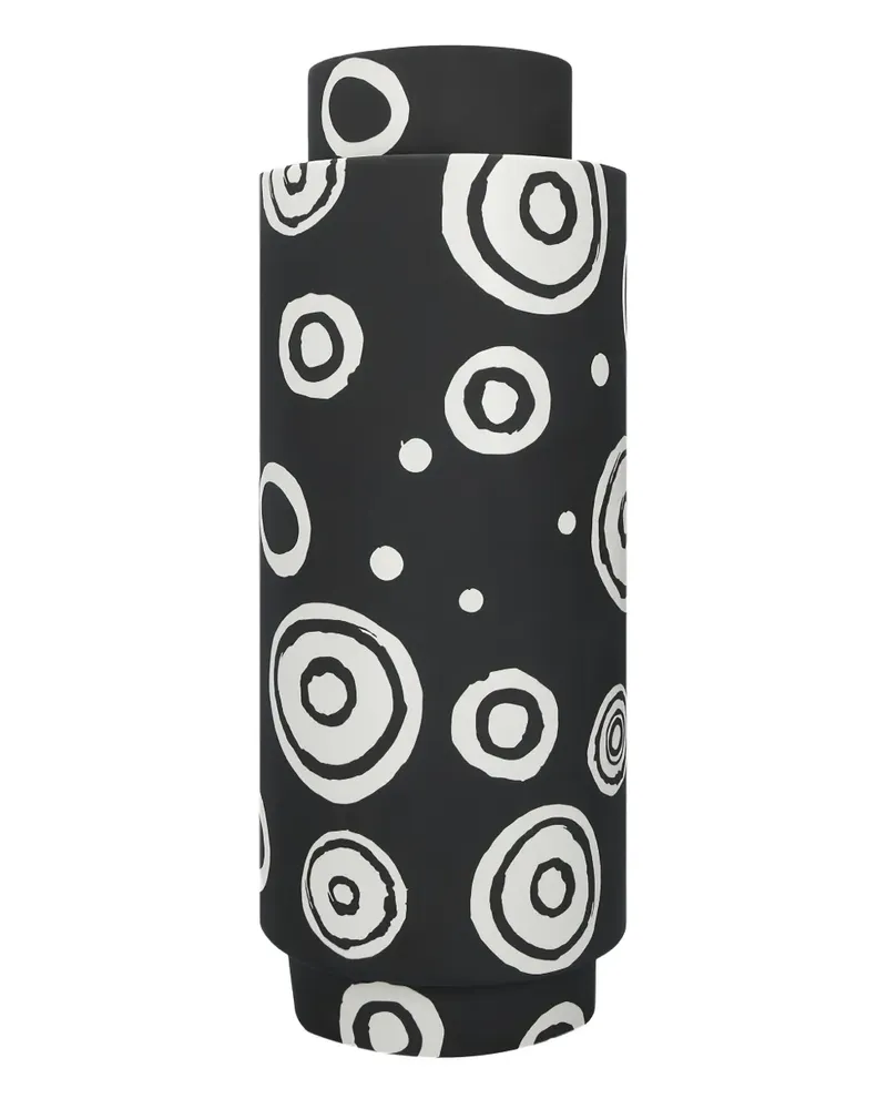 10 Corso Como Runde Spulenvase (41x17cm) - Schwarz Schwarz