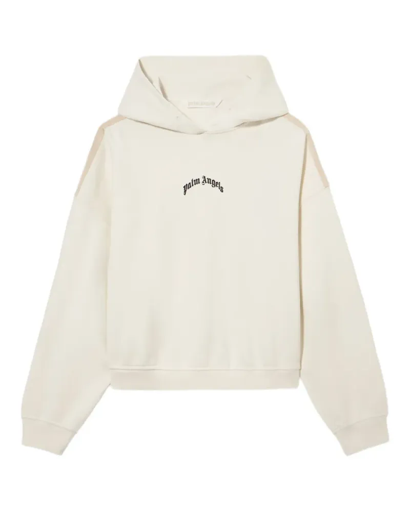 Palm Angels Lockerer Cropped-Hoodie mit Logo - Nude Nude