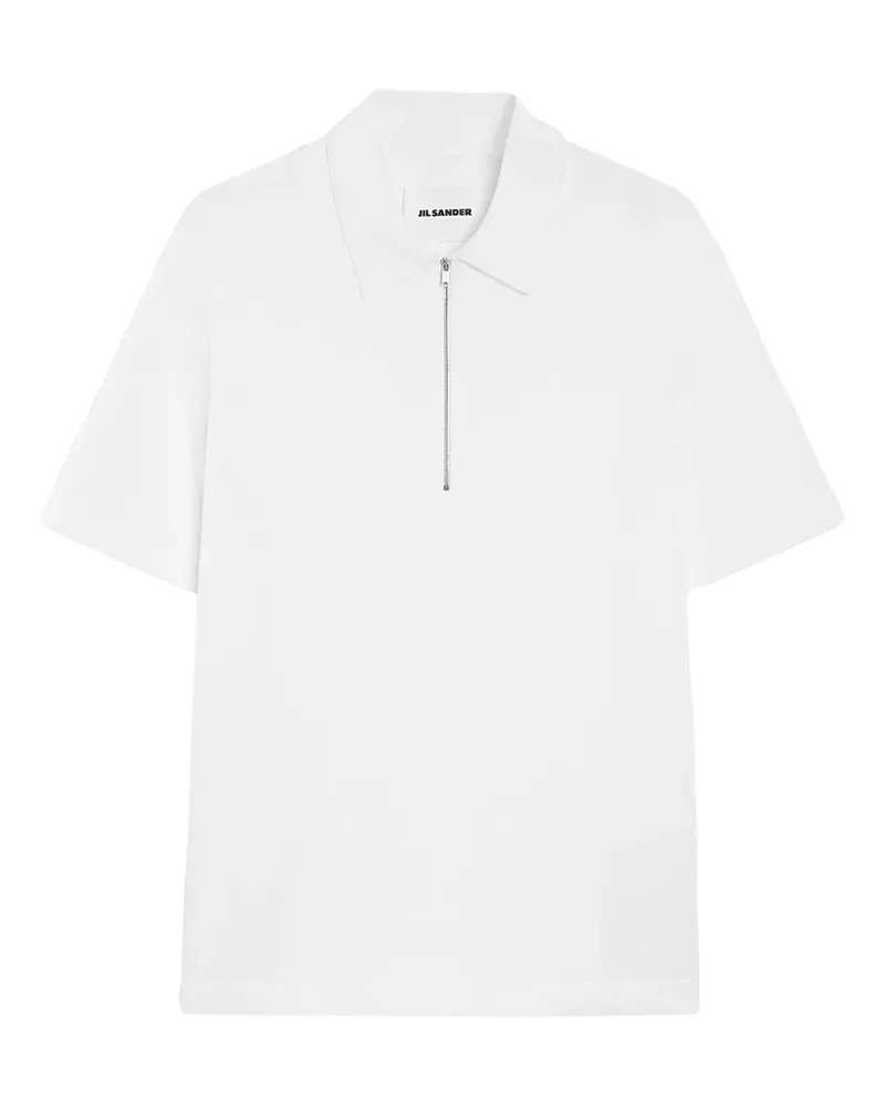Jil Sander Gestricktes Poloshirt - Weiß Weiß