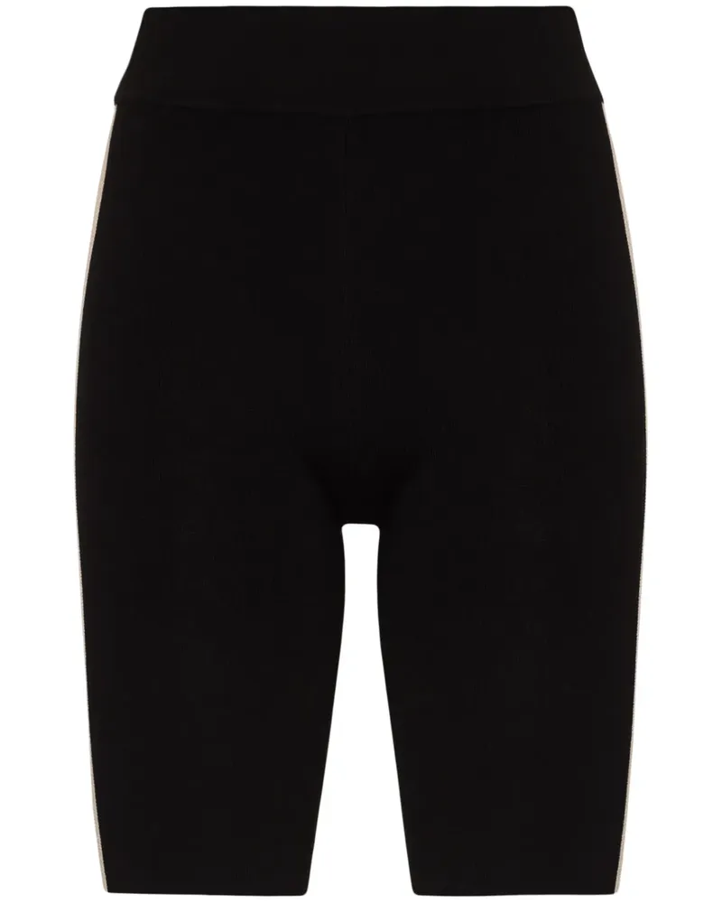 St. Agni Radlerhose mit seitlichen Streifen - Schwarz Schwarz