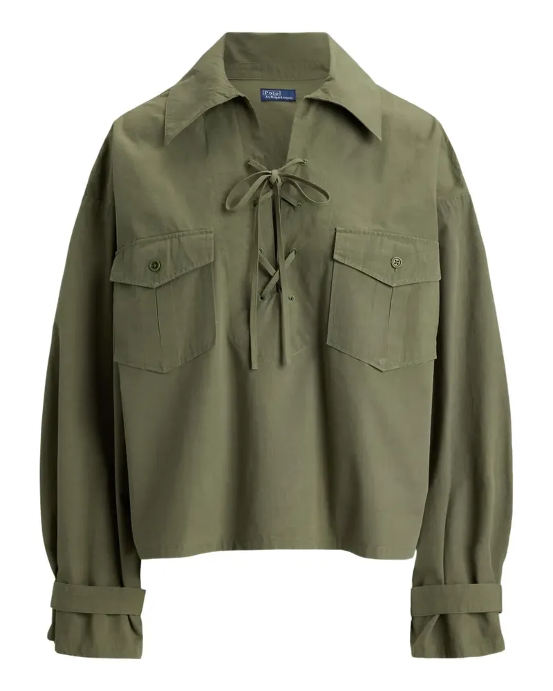 Ralph Lauren Bluse mit Schnürung - Grün Grün