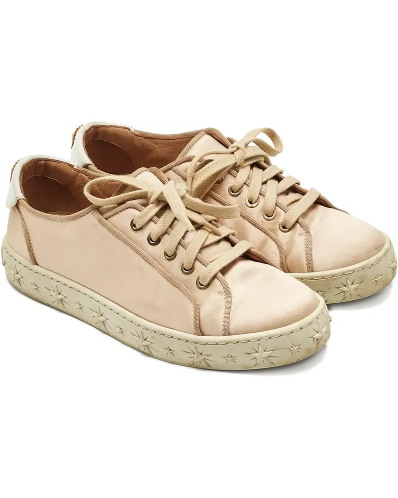 Aquazzura Sneakers mit Stern-Motive - Nude Nude