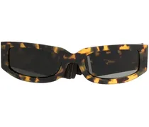 Eckige Sonnenbrille mit Schnallenriemen
