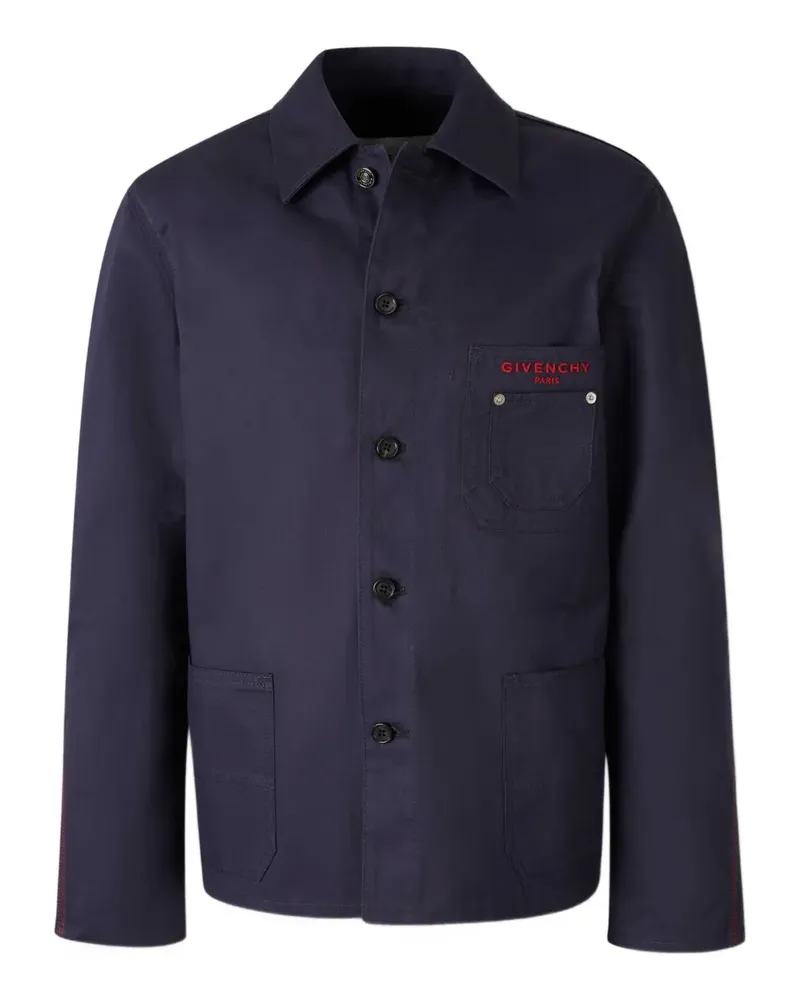 Givenchy Couture Seam button-up overshirt - Blau Blau