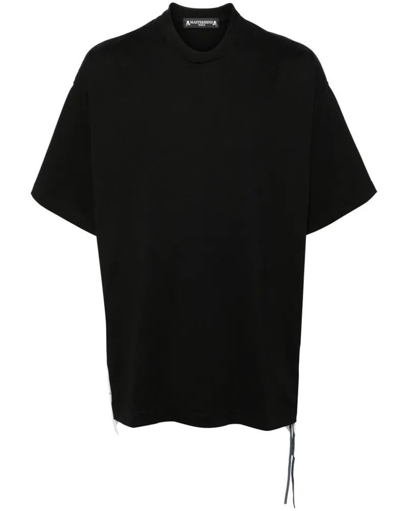 Mastermind World T-Shirt im Patchwork-Design - Schwarz Schwarz