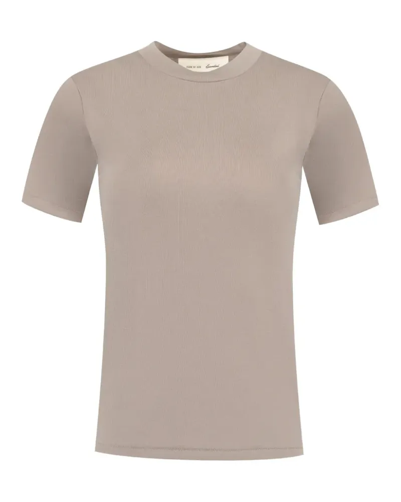 Fear of God Geripptes T-Shirt - Nude Nude