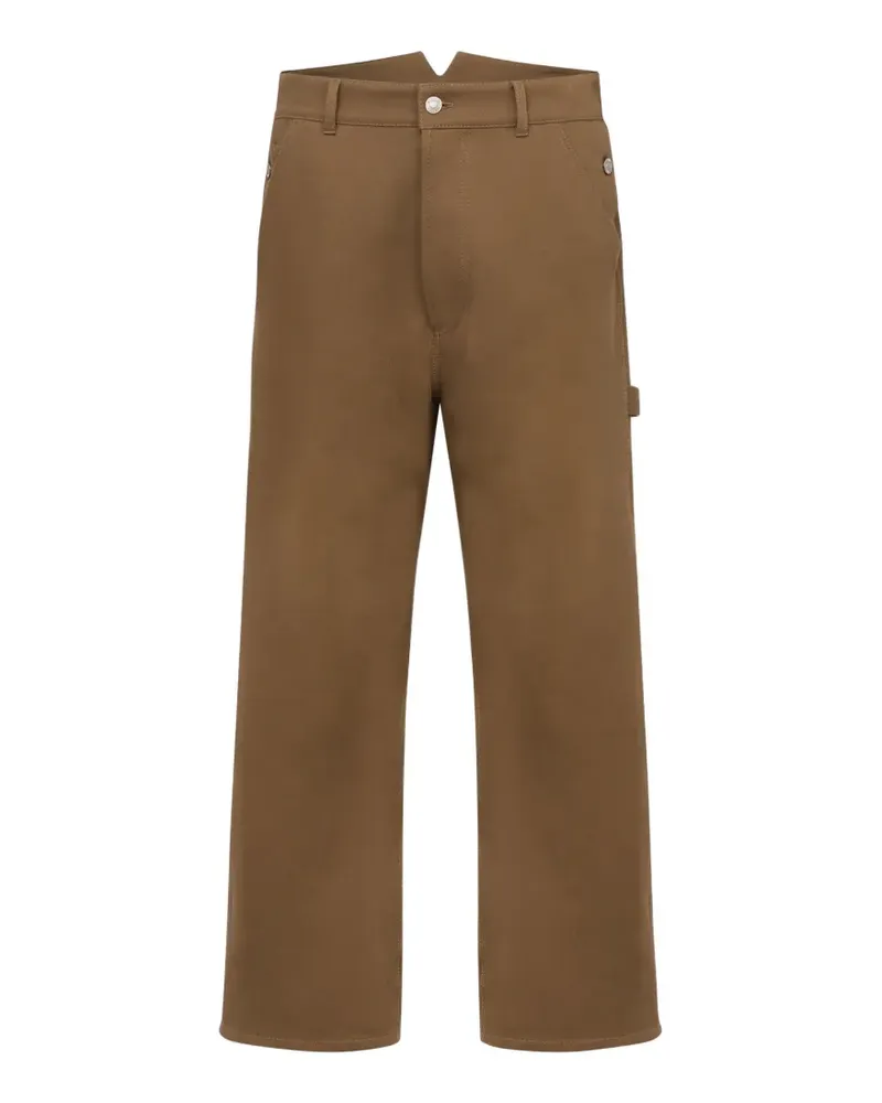 Moschino Hose mit aufgesetzter Tasche - Braun Braun