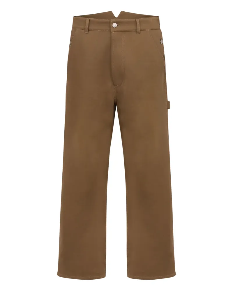 Moschino Hose mit Riemendetail - Braun Braun