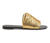 Flache Jane Sandalen - Gold