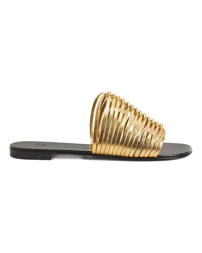 Giuseppe Zanotti Jane flat sandals - Gold Gold