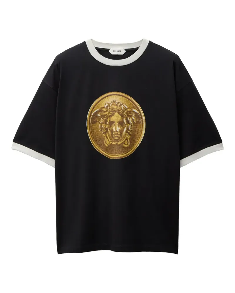 Versace T-Shirt mit Print - Schwarz Schwarz