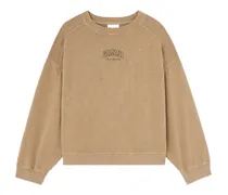 Sweatshirt mit Logo - Nude