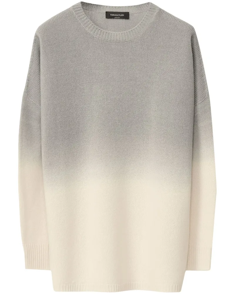 Fabiana Filippi Pullover mit Farbverlauf-Optik - Grau Grau